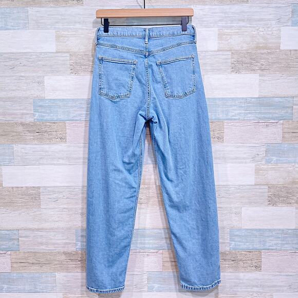 GAP Teen Relaxed Taper Jeans Blue Light Wash Stretch Denim Casual Boys 20 28x28 - Picture 3 of 9